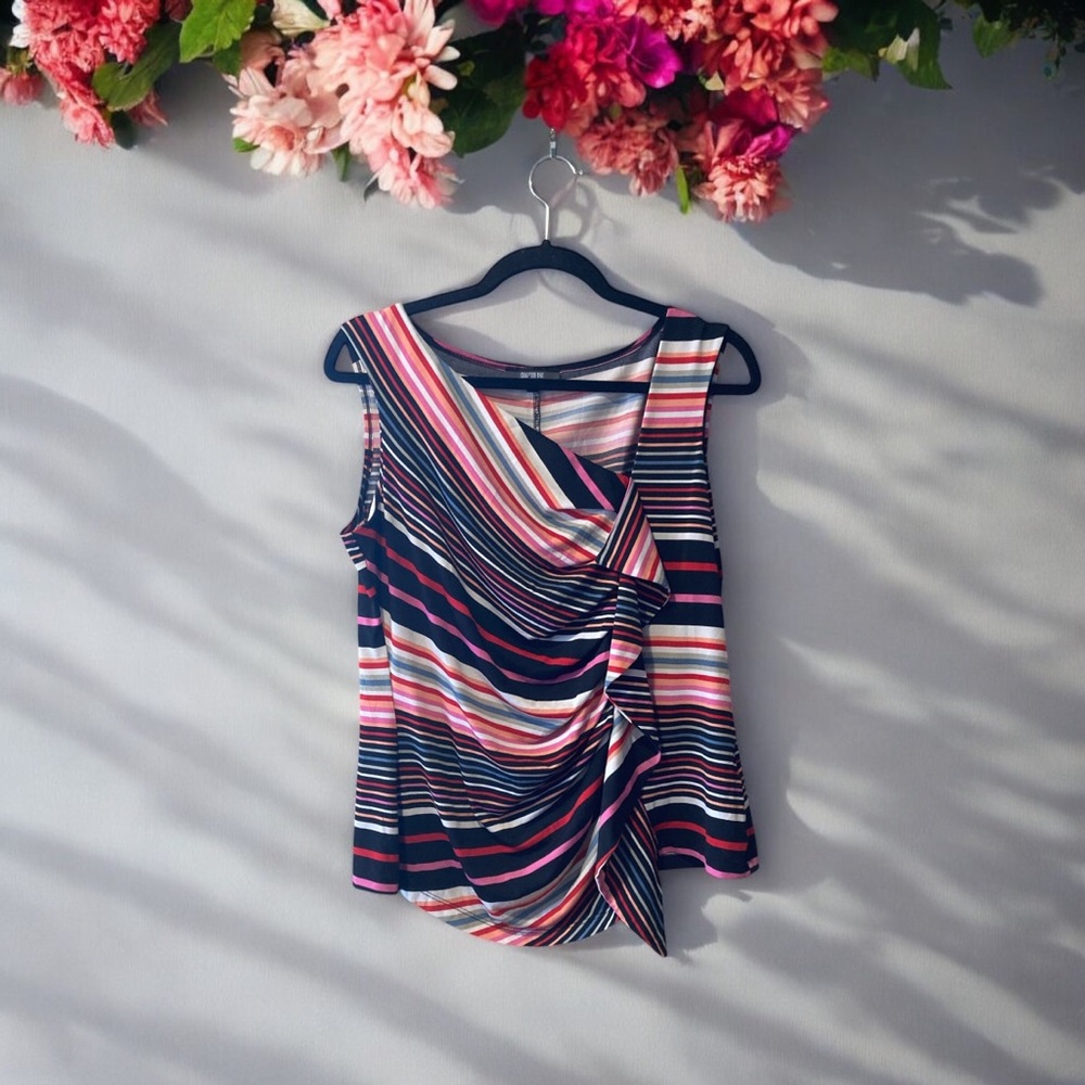 Chapter One Striped Sleeveless Top